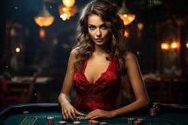 Pengguna dewasa melihat meja live casino